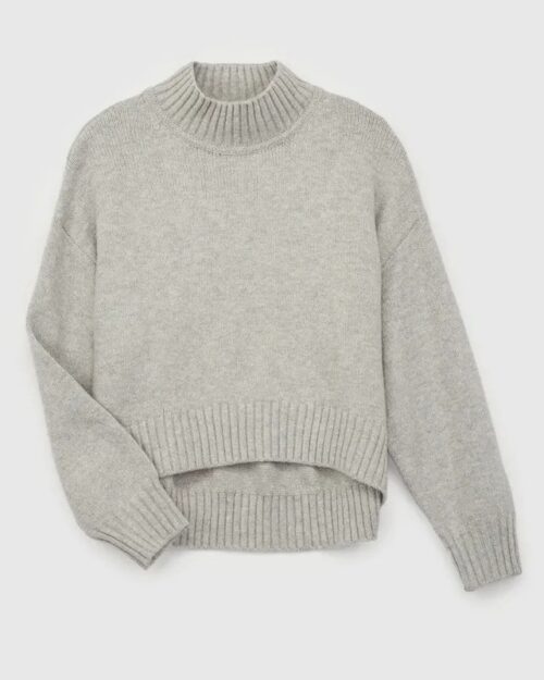 Dziecięcy sweter oversize CashSoft szary