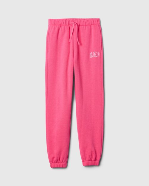 Spodnie dresowe dla dzieci z logo różowe