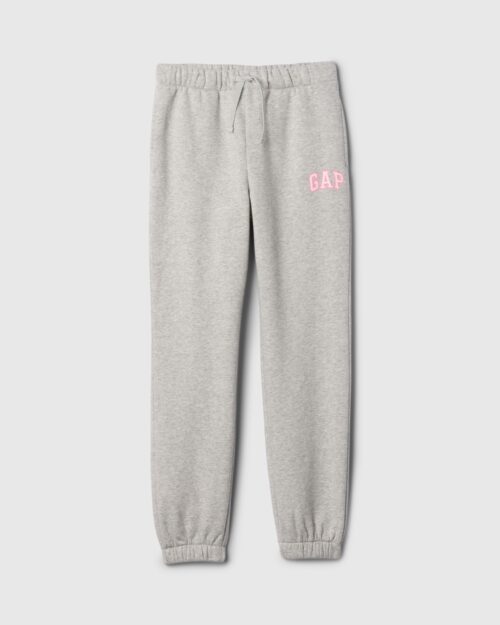 Spodnie dresowe dla dzieci z logo szare