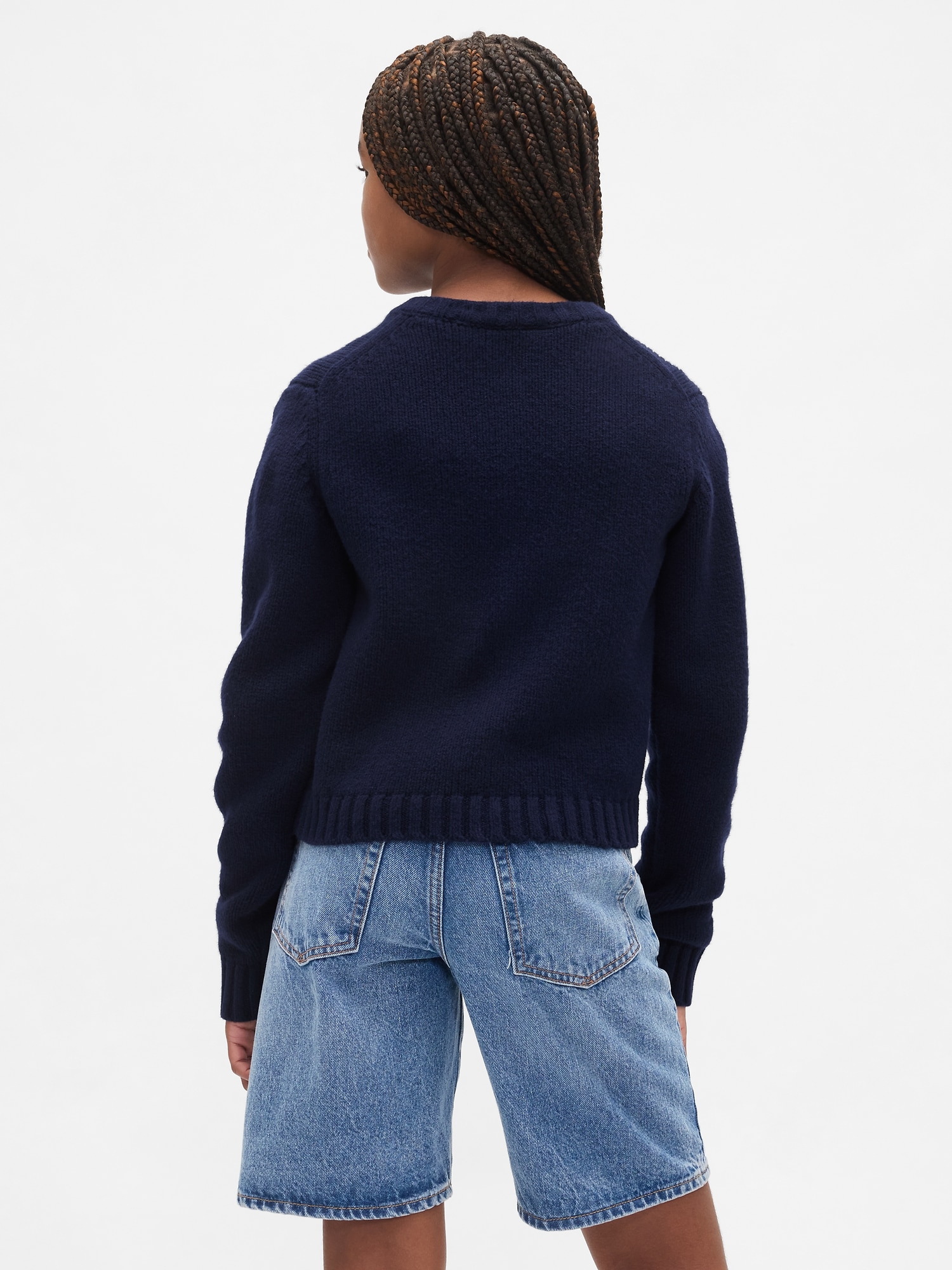 Kardigan dziecięcy CashSoft granatowy - obrazek 4