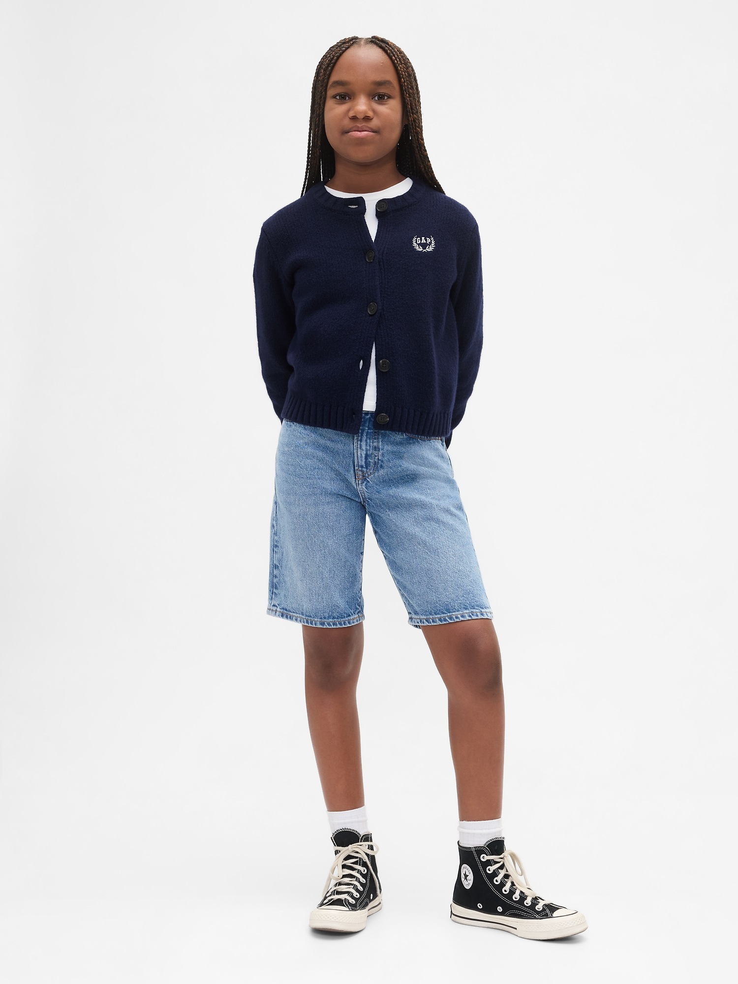 Kardigan dziecięcy CashSoft granatowy - obrazek 5