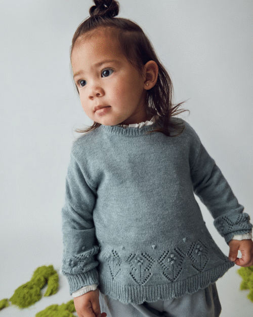 Sweter ażurowy dla niemowlęcia MAYORAL