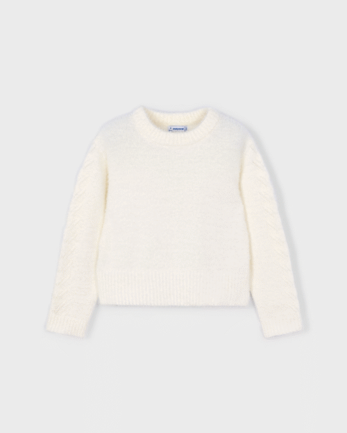 Futerkowy sweter dla dziewczynki MAYORAL