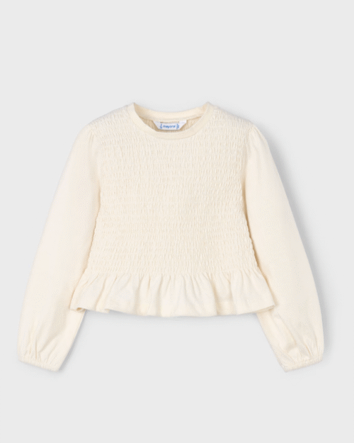 Bluzka z marszczeniami dla dziewczynki MAYORAL