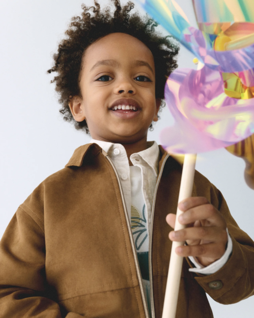 Kurtka zamszowa dla chłopca