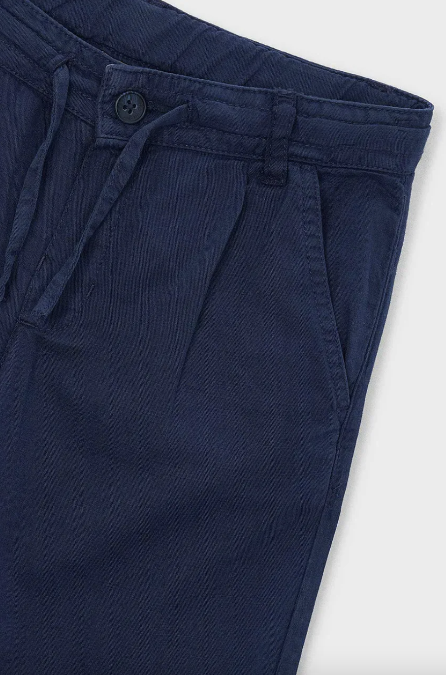 Mayoral spodnie dziecięce z dodatkiem lnu - obrazek 3