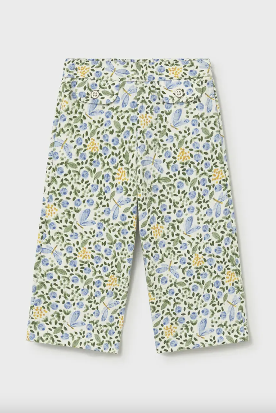 Mayoral spodnie dziecięce w kwiaty - obrazek 2