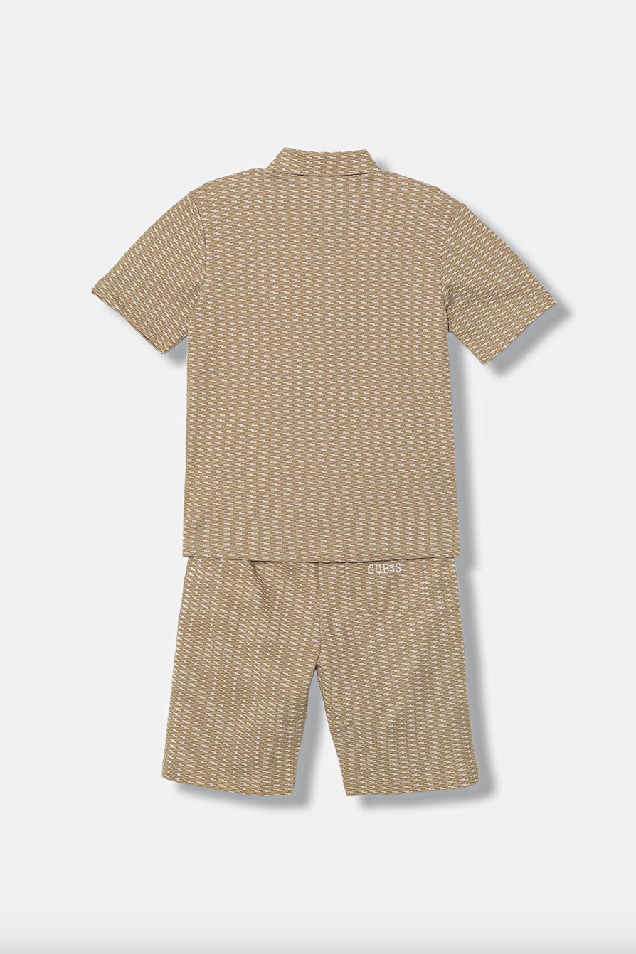 Guess komplet dziecięcy beżowy - obrazek 2