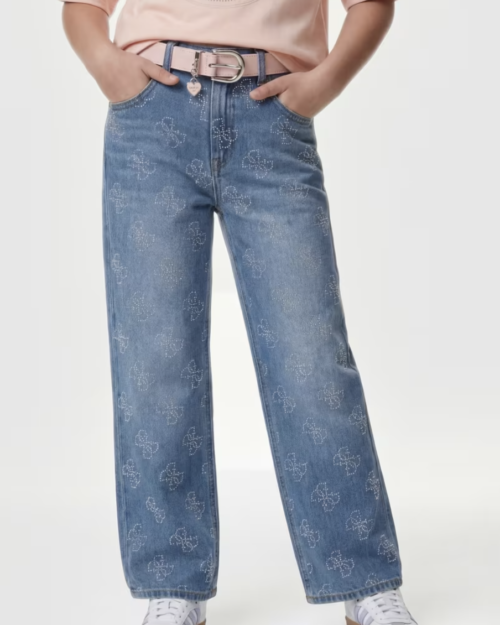 Jeans z kryształkami 4G